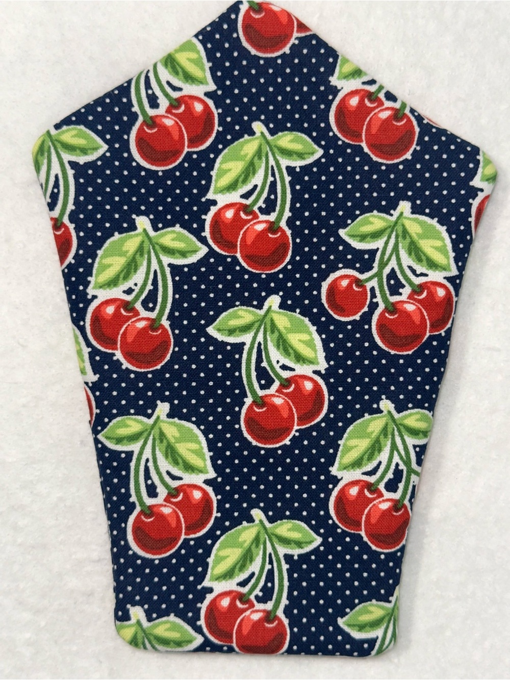 Cherries The Handler Mini Pot Holder Handmade - Picture 3 of 6